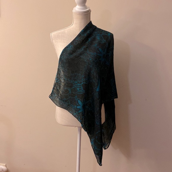 Vintage Gauze women’s Infinity, loop semi sheer scarf 💯 acrylic One Size - Picture 5 of 12